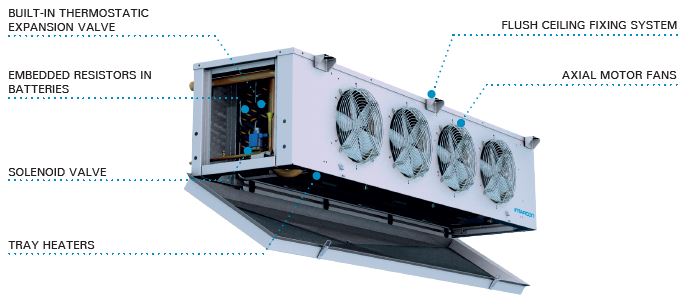 Schema components commercial cubic evaporating unit